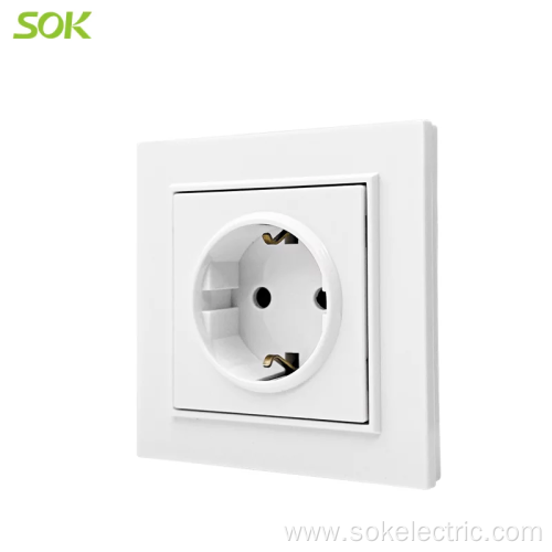 Schuko Wall Socket with Shutter with Hanger